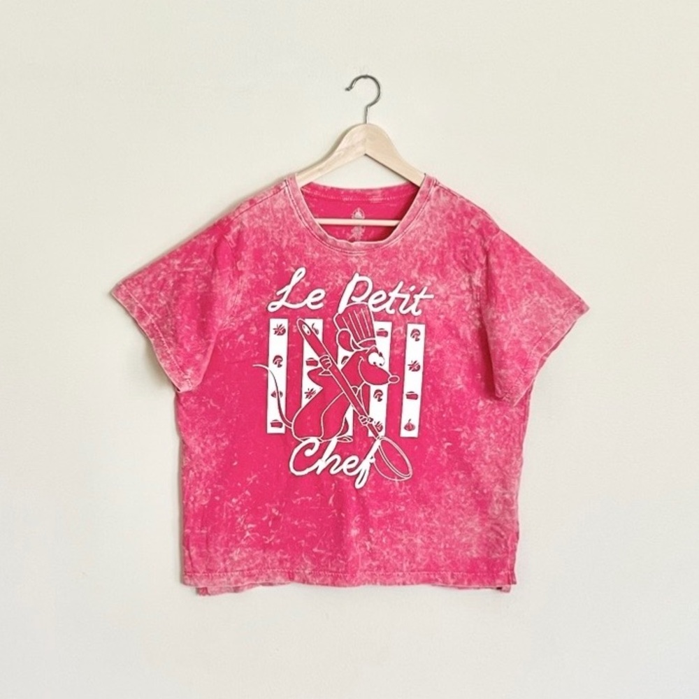 Disney Ratatouille Remy “Le Petit Chef” Mineral Wash Red T Shirt Women’s XL